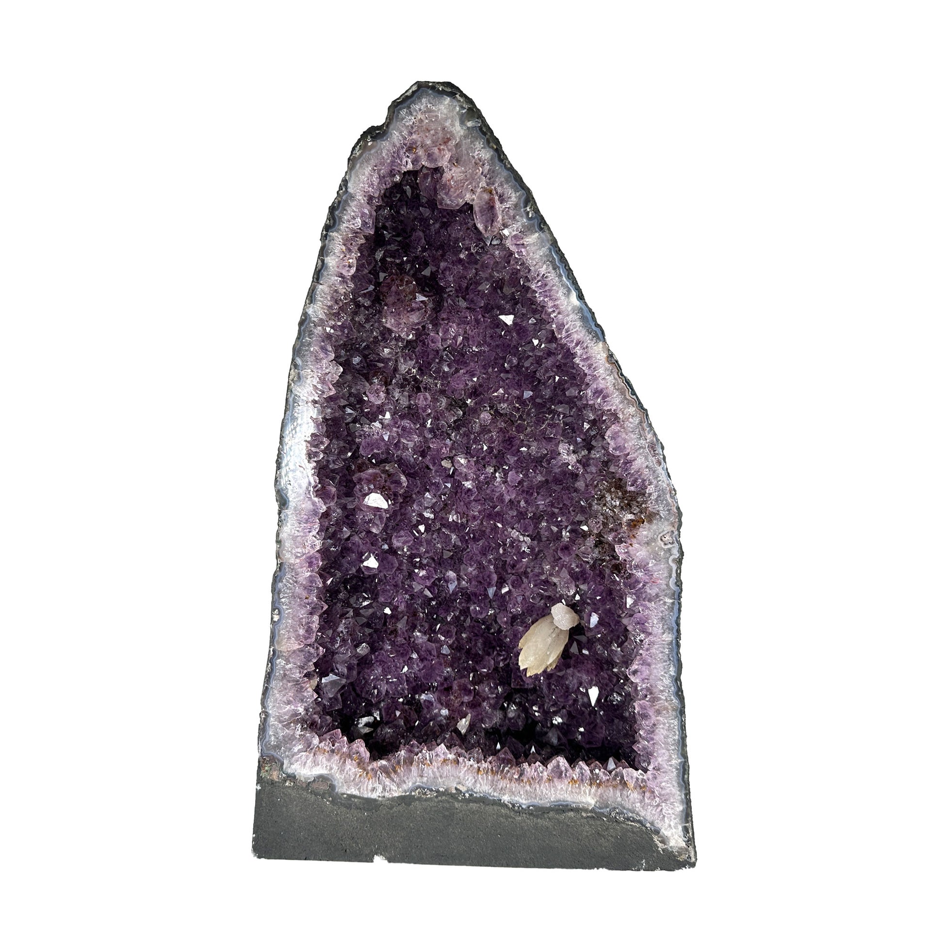 Natural Deep Purple Amethyst Cathedral Crystal Geode - RGD842
