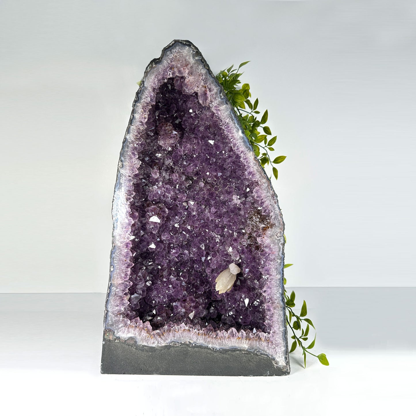 Natural Deep Purple Amethyst Cathedral Crystal Geode - RGD842