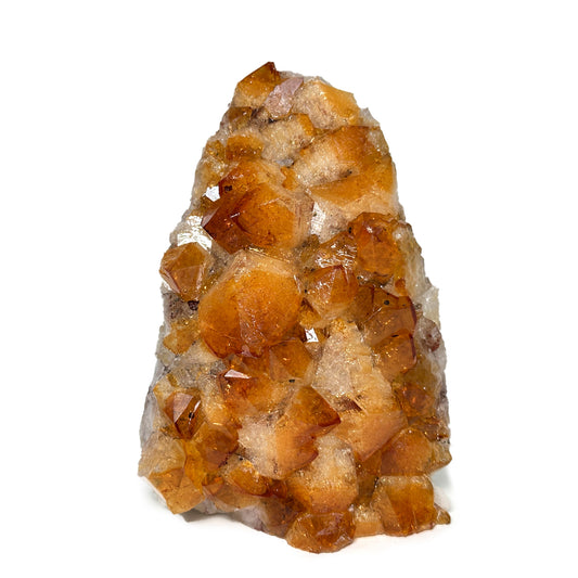 Natural Yellow Citrine Heated Cluster Crystal Gemstone Geode - Gem Avenue