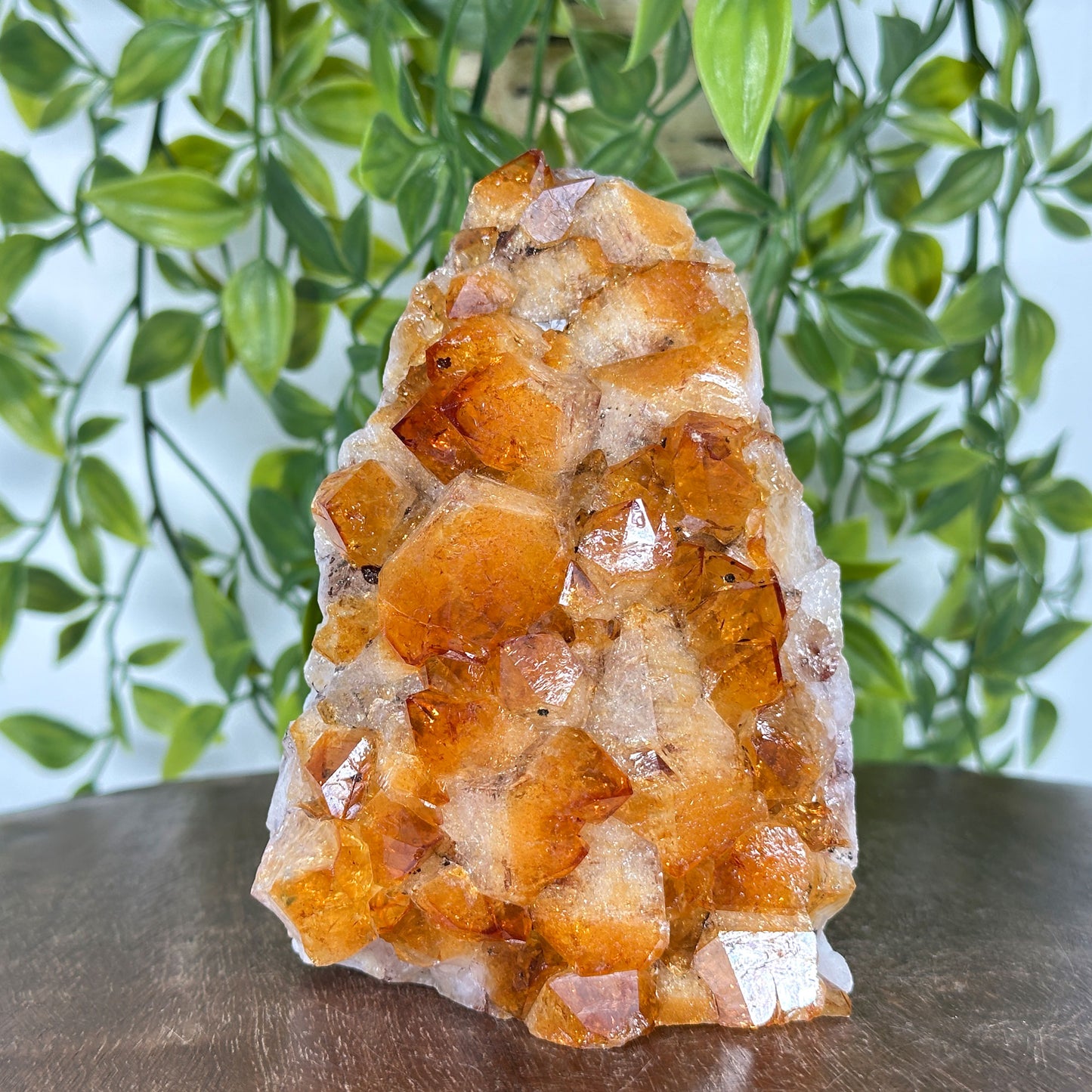 Natural Yellow Citrine Heated Cluster Crystal Gemstone Geode - Gem Avenue