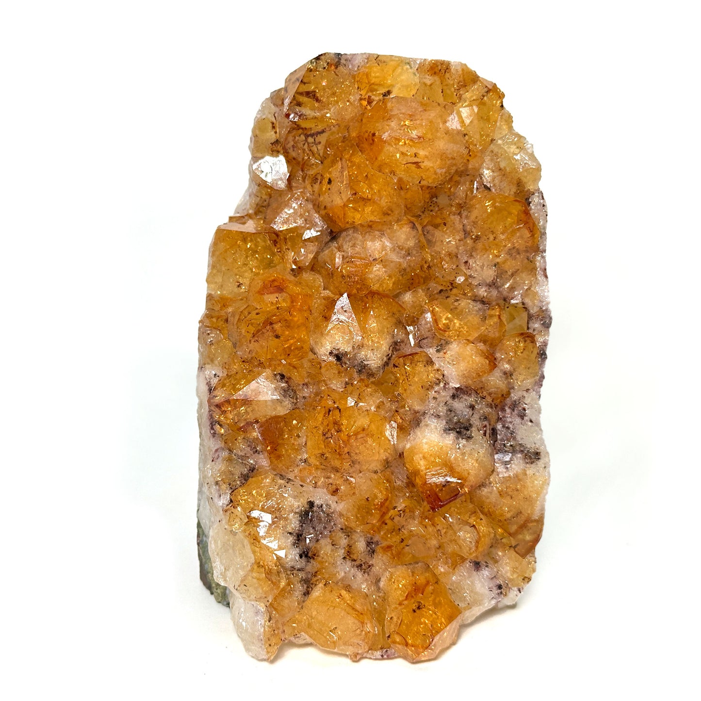 Natural Yellow Citrine Heated Cluster Gemstone Geode - Gem Avenue