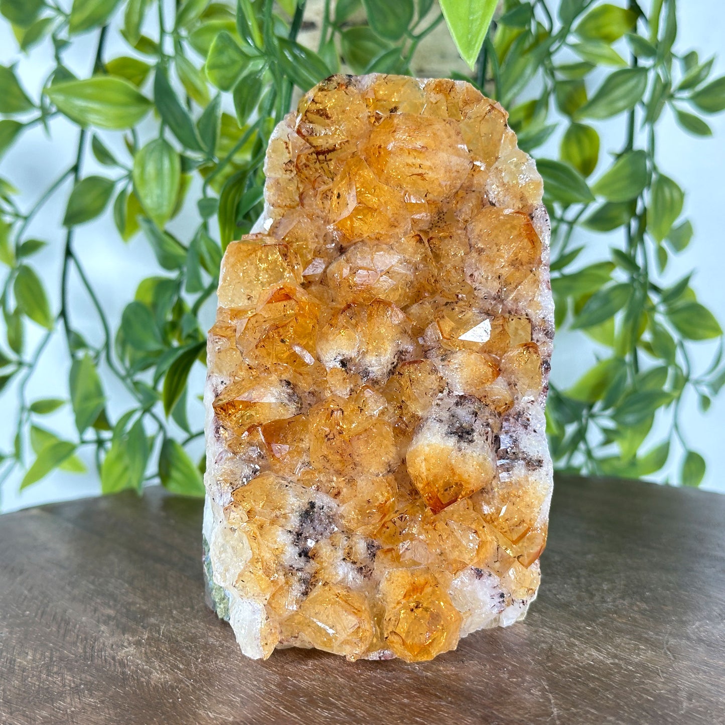 Natural Yellow Citrine Heated Cluster Gemstone Geode - Gem Avenue