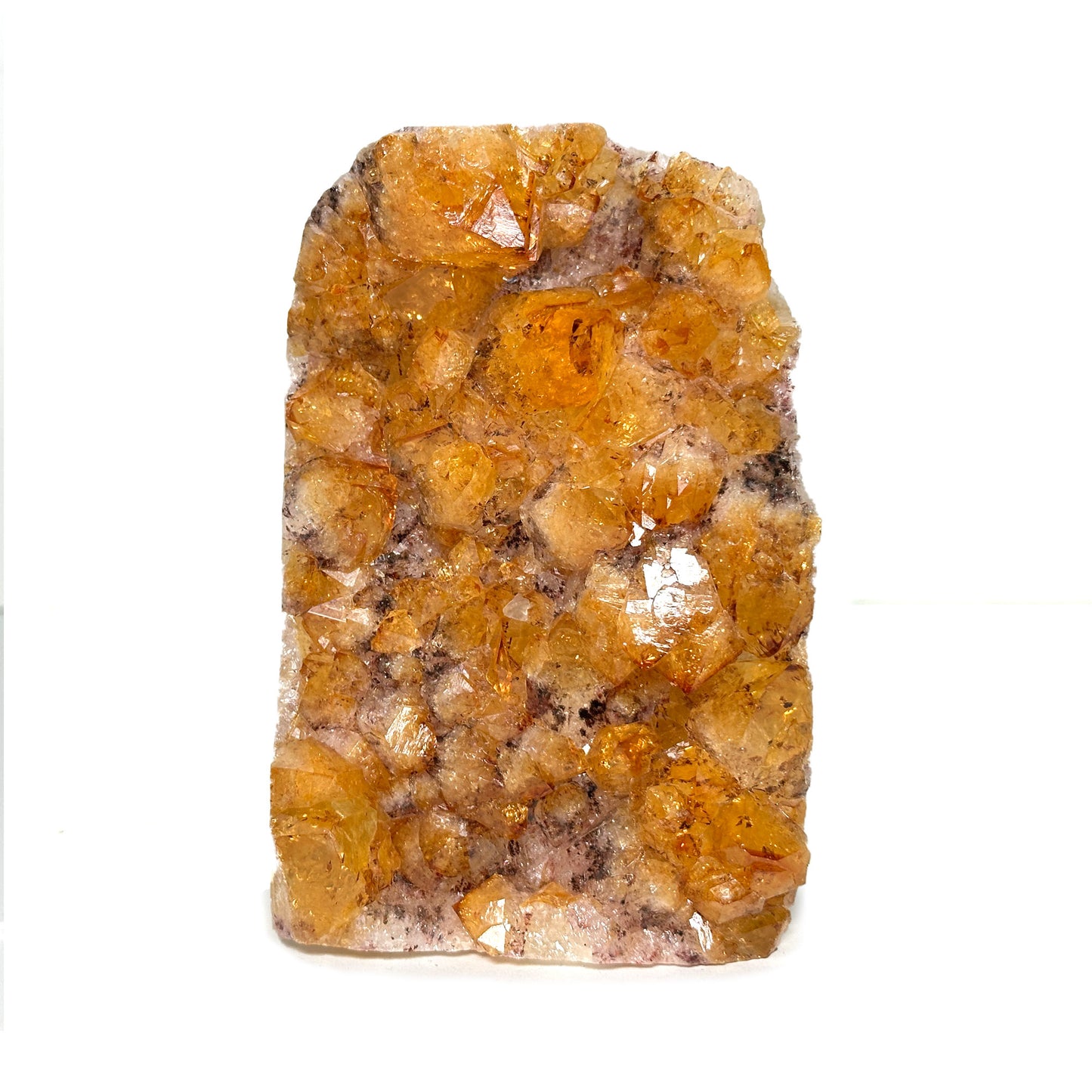 Natural Yellow Citrine Heated Crystal Gemstone Geode - Gem Avenue