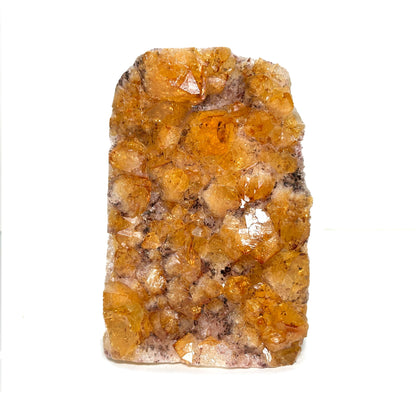 Natural Yellow Citrine Heated Crystal Gemstone Geode - Gem Avenue