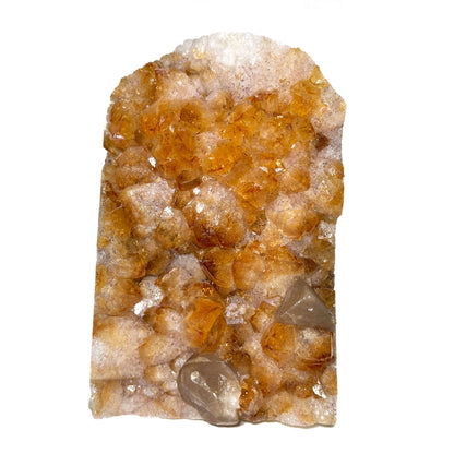 Natural Yellow Citrine Heated Calcite Crystal Geode Raw Gemstone for Decor & Collection - RGD846