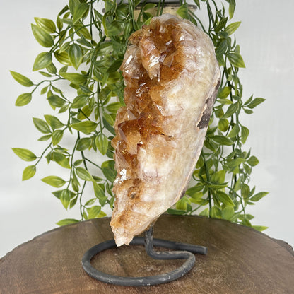 Natural Yellow Citrine Crystal Cluster Geode - Gem Avenue