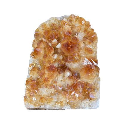 Natural Yellow Citrine Heated Crystal Cluster Geode - Gem Avenue