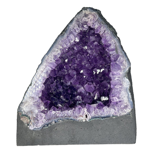 Natural Deep Purple Amethyst Cathedral Crystal Geode - Gem Avenue