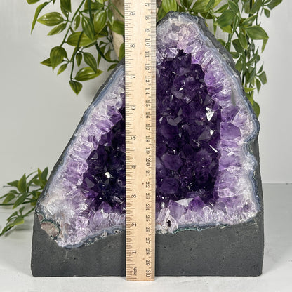 Natural Deep Purple Amethyst Cathedral Crystal Geode - Gem Avenue
