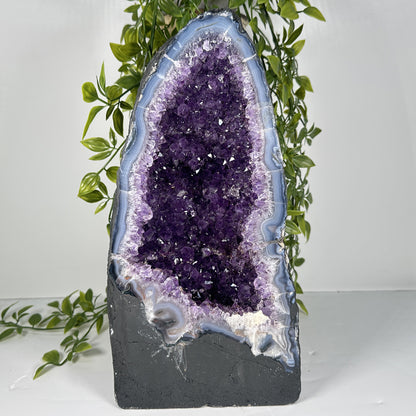 Natural Purple Amethyst Cathedral Crystal Geode - Gem Avenue