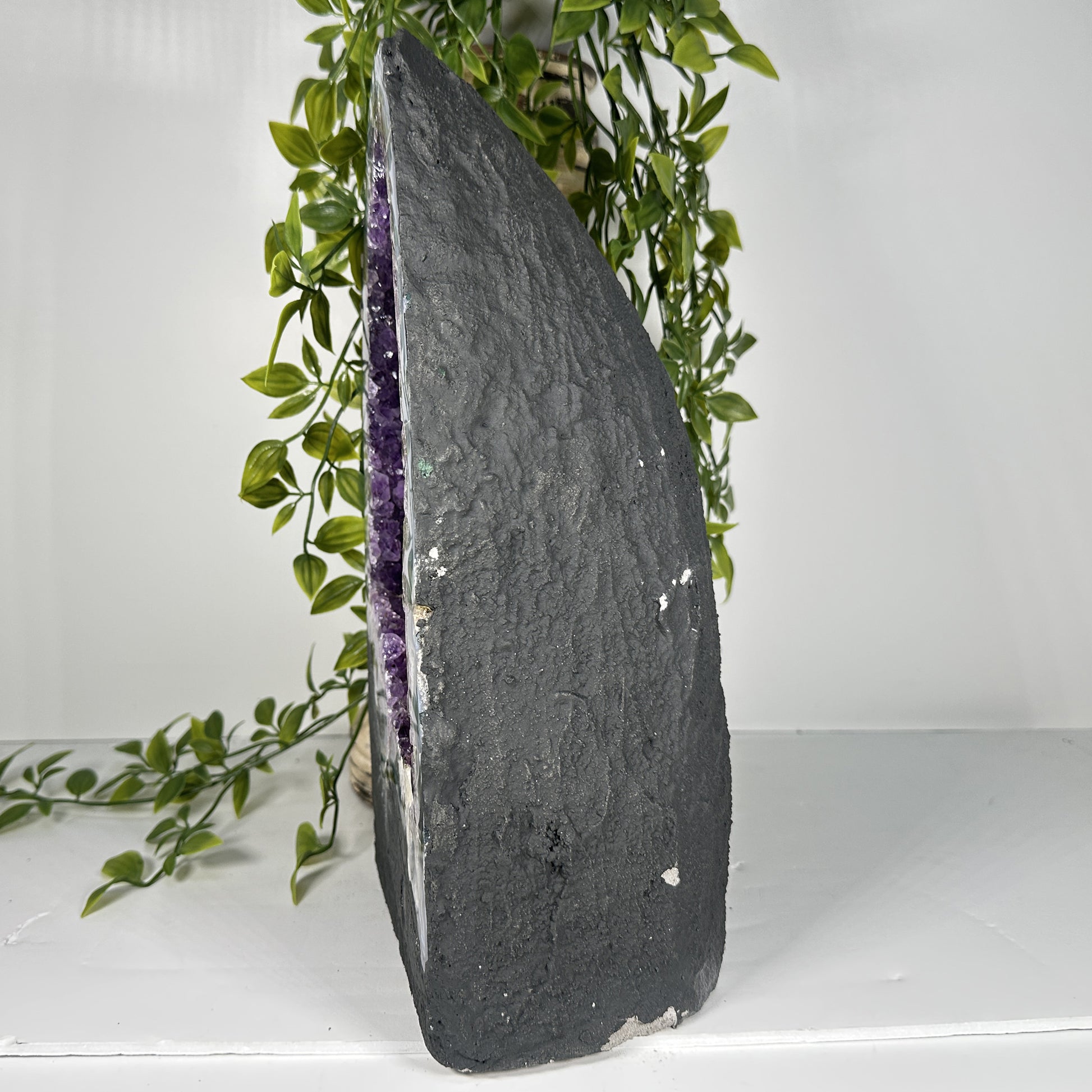 Natural Purple Amethyst Cathedral Crystal Geode - Gem Avenue