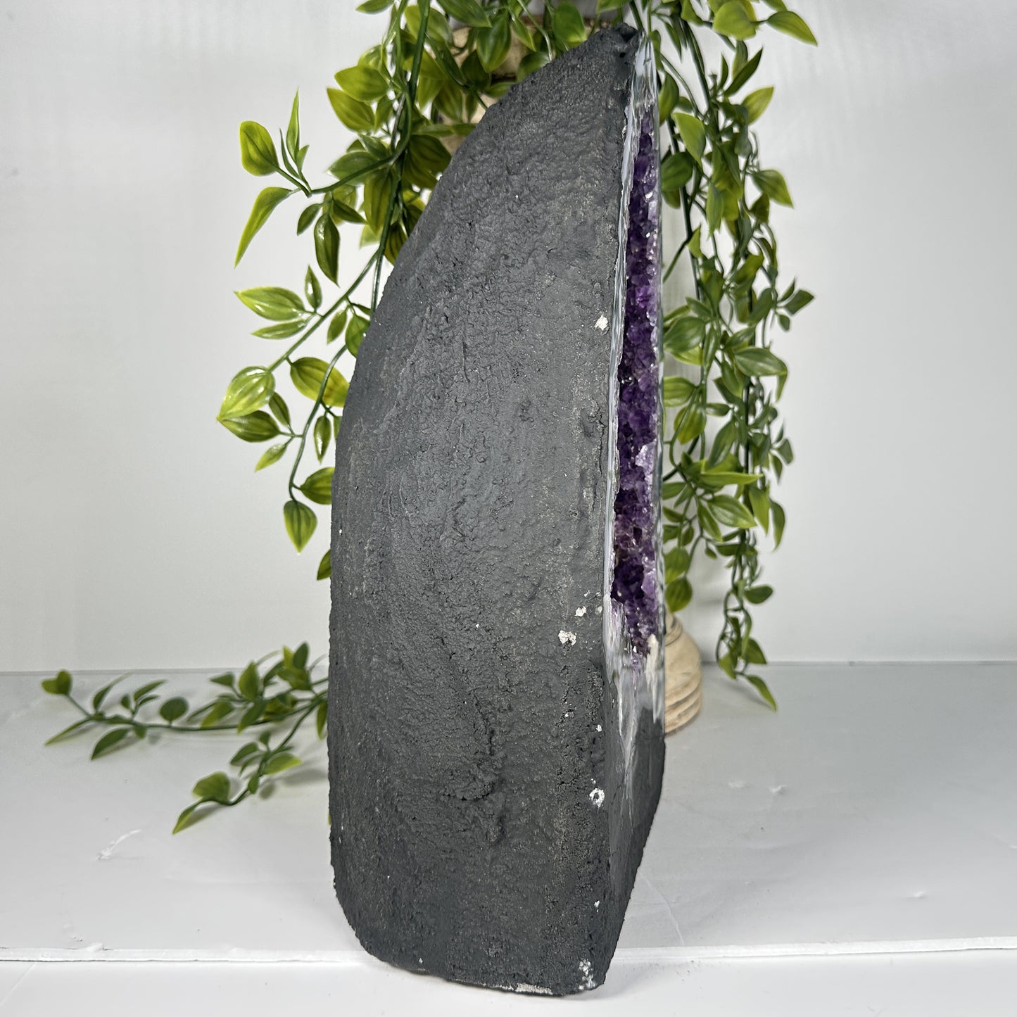 Natural Purple Amethyst Cathedral Crystal Geode - Gem Avenue