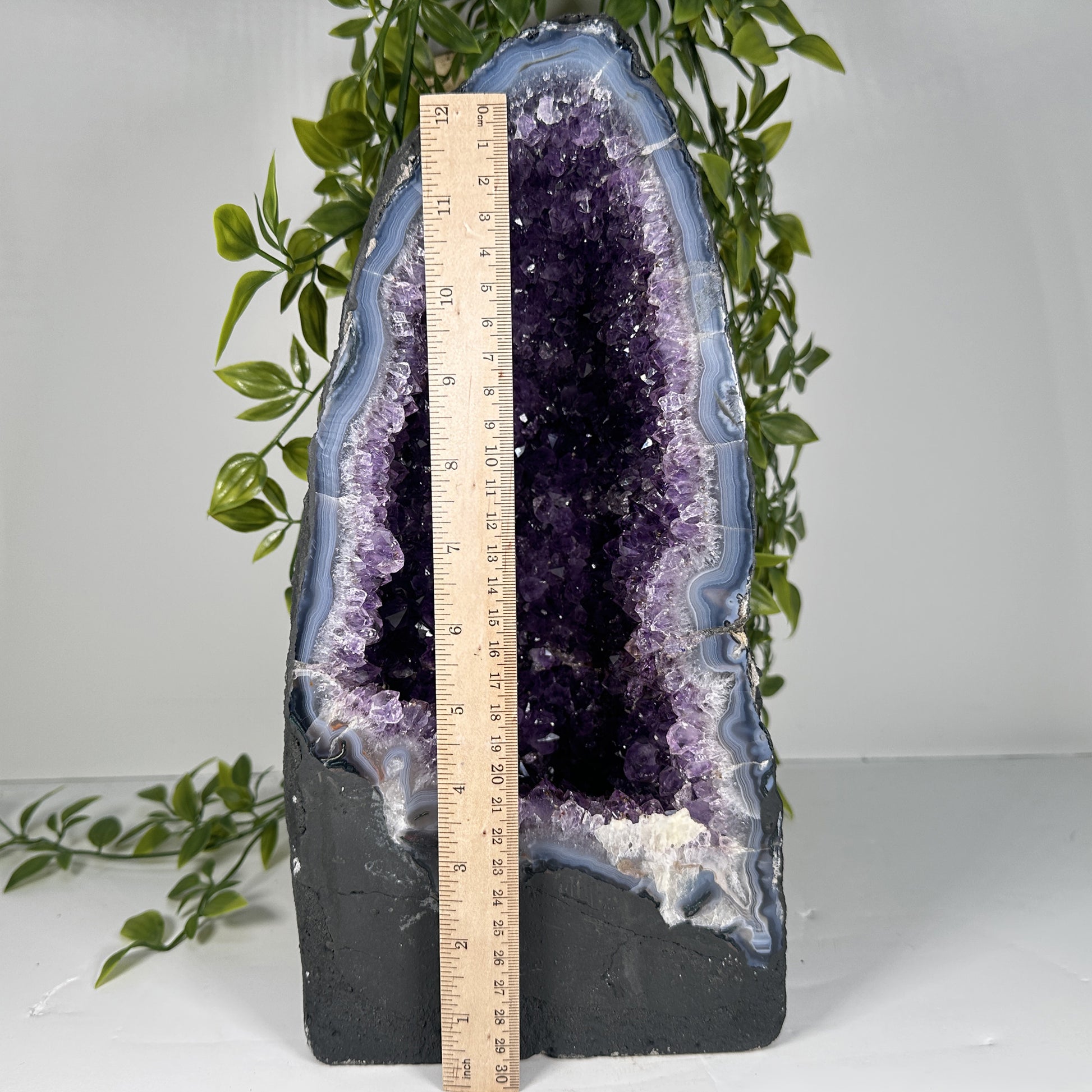 Natural Purple Amethyst Cathedral Crystal Geode - Gem Avenue