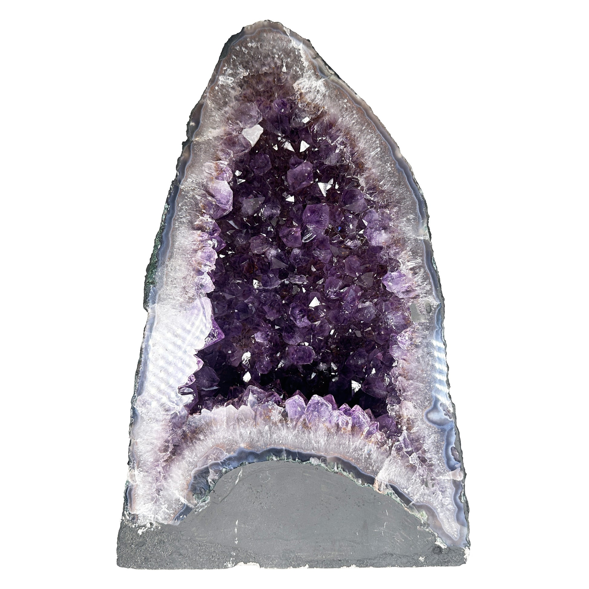 Natural Deep Purple Amethyst Cathedral Geode - Gem Avenue