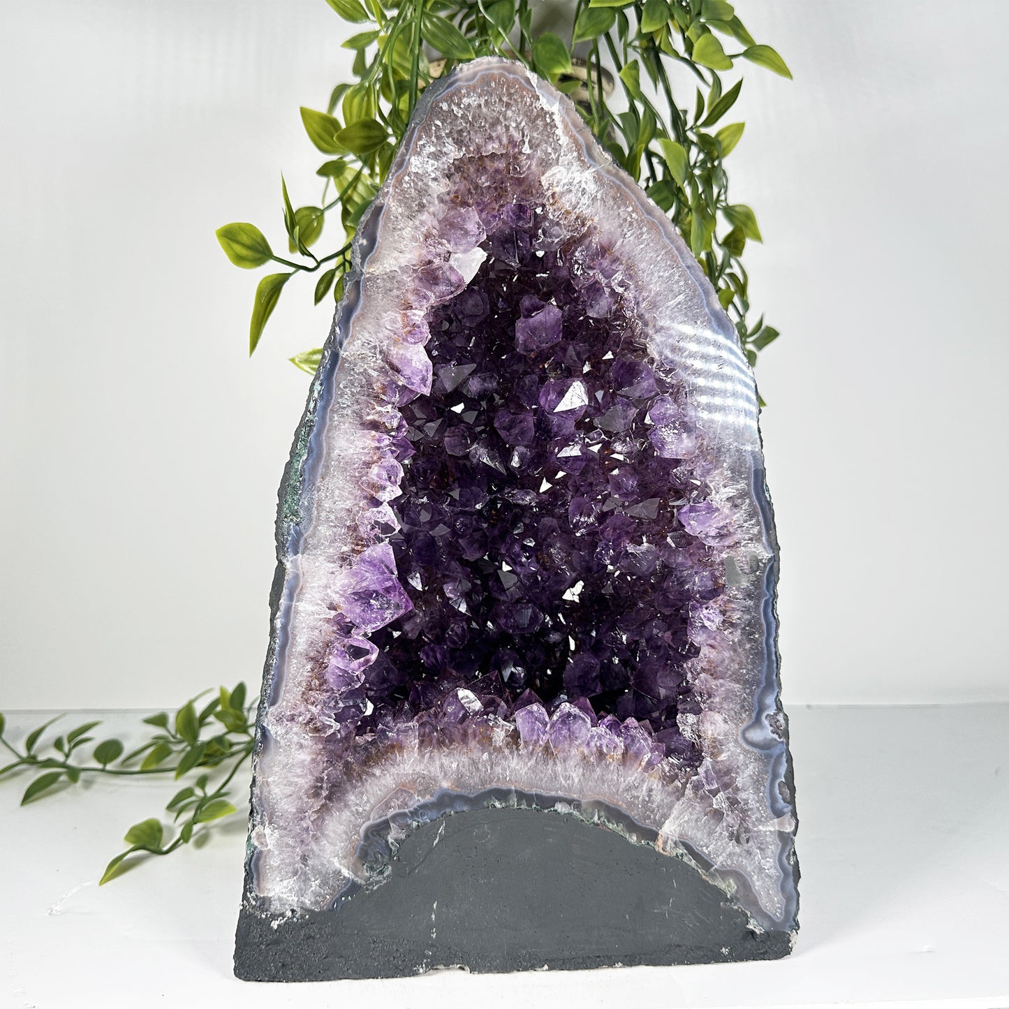 Natural Deep Purple Amethyst Cathedral Geode - Gem Avenue