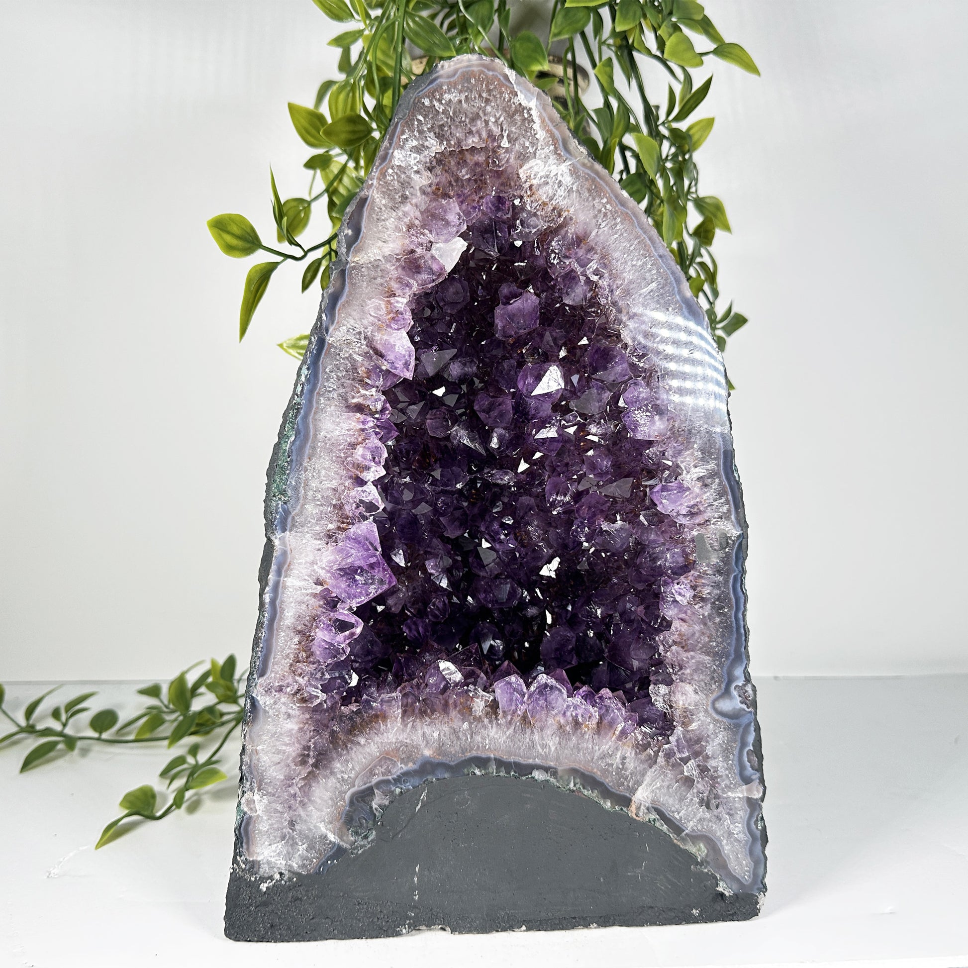 Natural Deep Purple Amethyst Cathedral Geode - Gem Avenue
