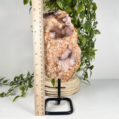 Natural Pink Amethyst Cluster Geode - Gem Avenue