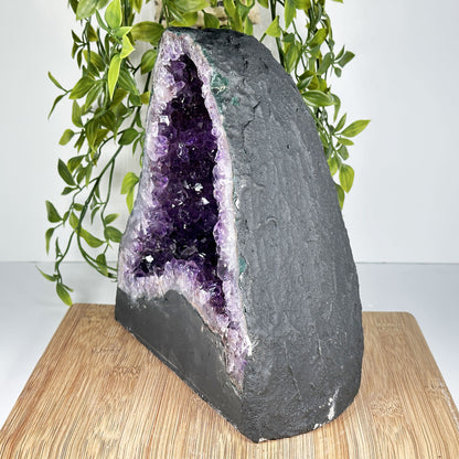 Natural Deep Purple Amethyst Cathedral Geode - Gem Avenue