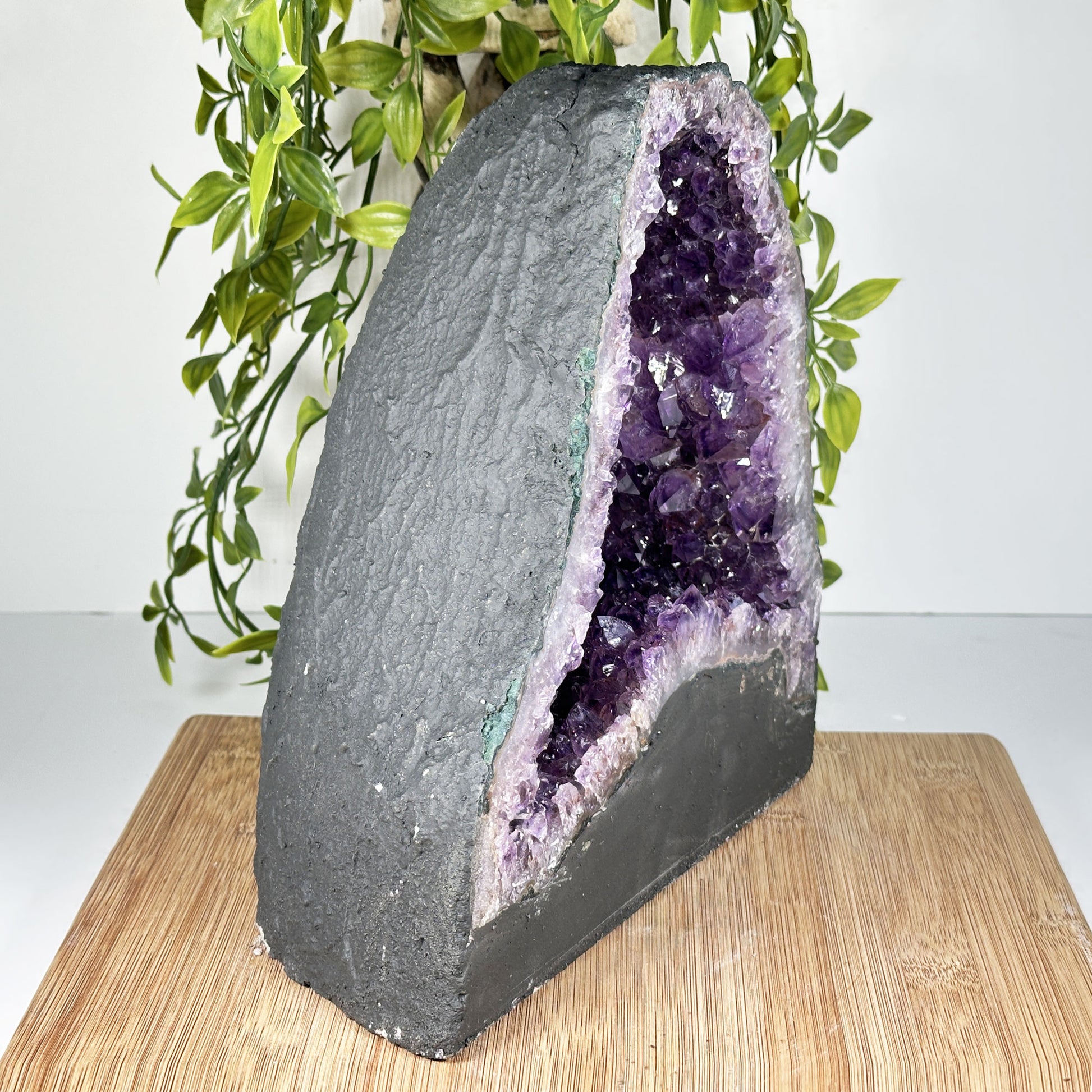 Natural Deep Purple Amethyst Cathedral Geode - Gem Avenue