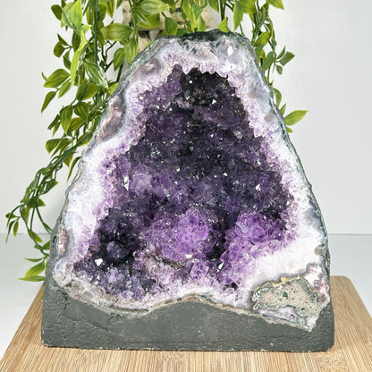 Natural Deep Purple Amethyst Cathedral Geode - Gem Avenue