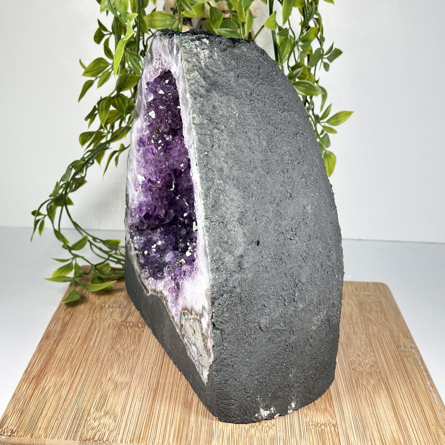 Natural Deep Purple Amethyst Cathedral Geode - Gem Avenue