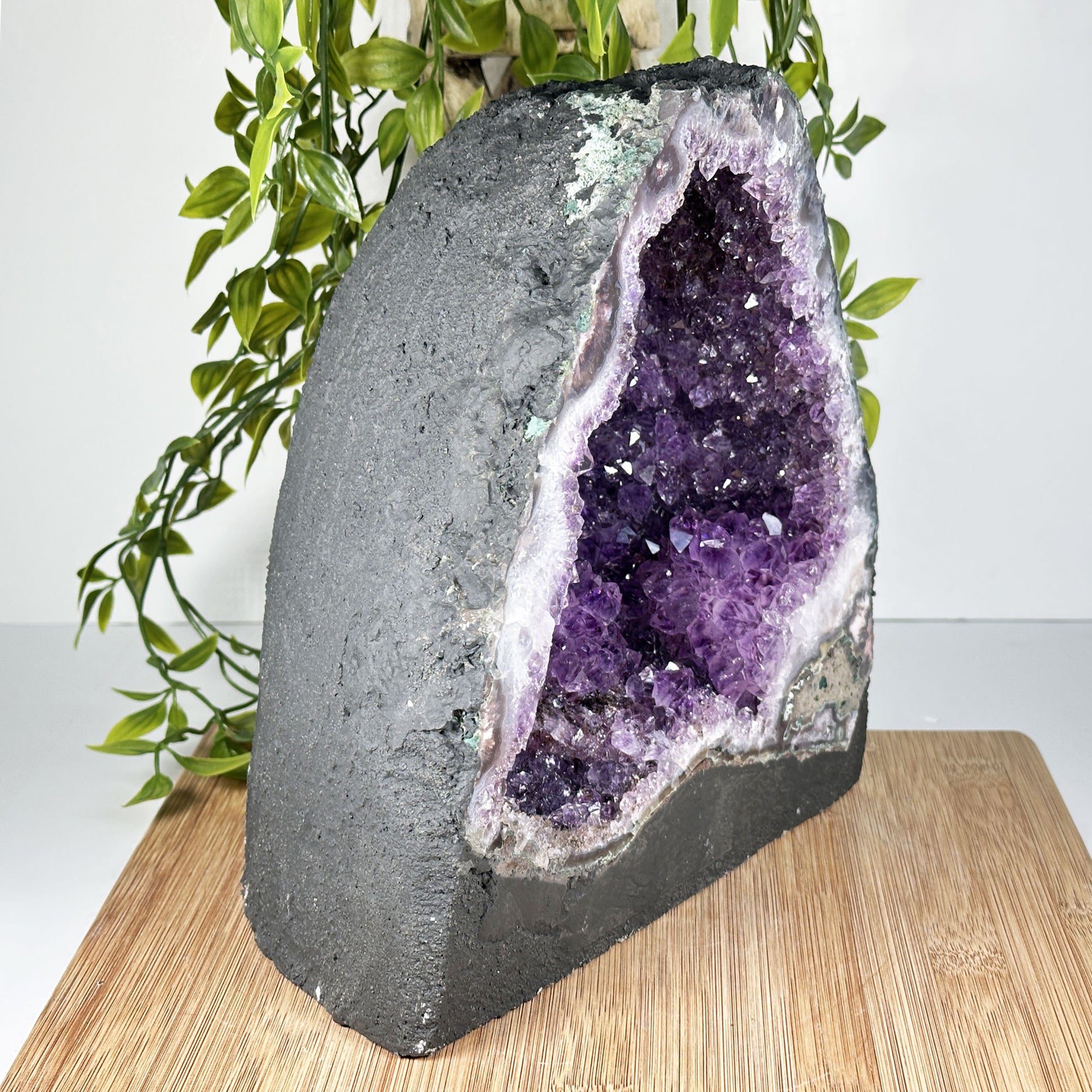 Natural Deep Purple Amethyst Cathedral Geode - Gem Avenue
