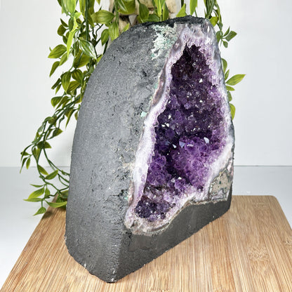 Natural Deep Purple Amethyst Cathedral Geode - Gem Avenue