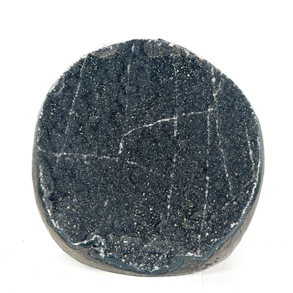 Natural Black Amethyst Druzy Crystal Geode - Gem Avenue