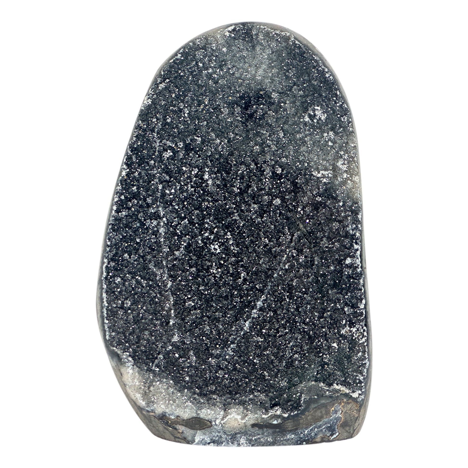 Natural Black Amethyst Druzy Geode - Gem Avenue