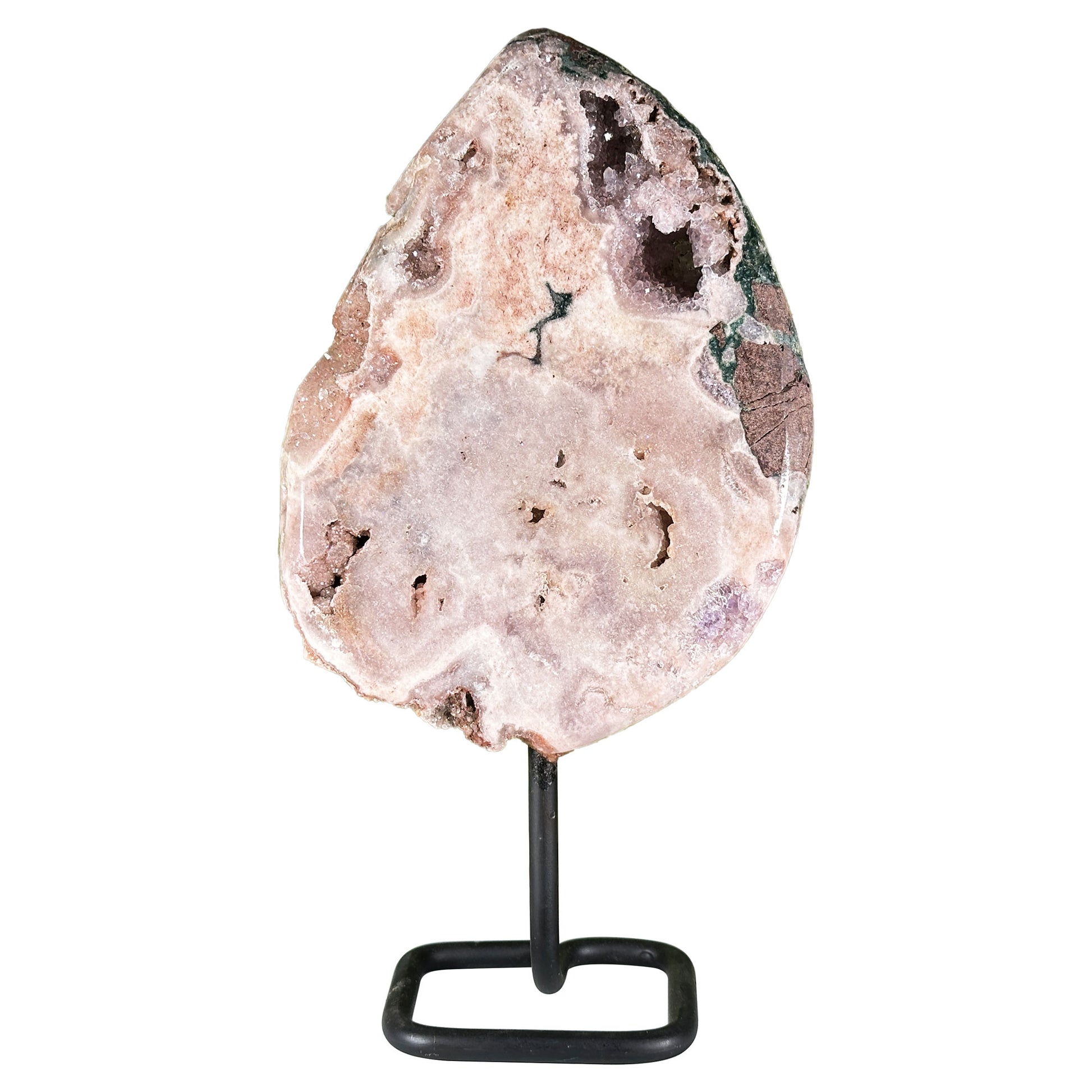 Pink Amethyst Crystal Geode - Gem Avenue Store