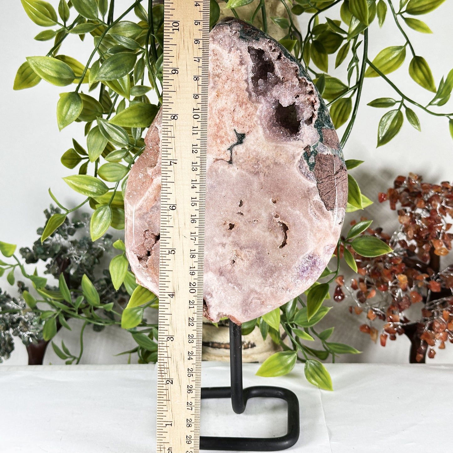 Pink Amethyst Crystal Geode - Gem Avenue Store