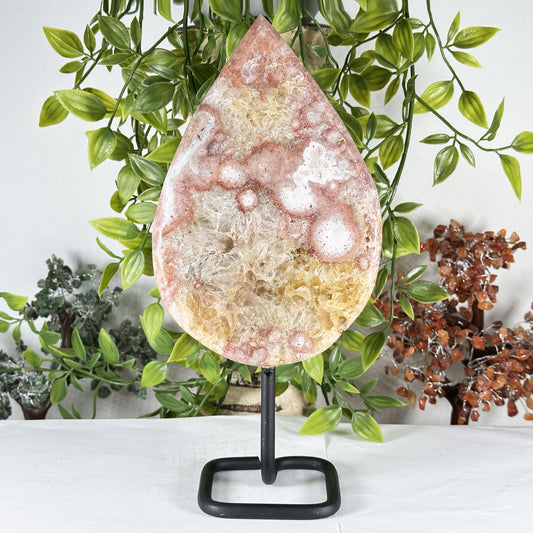 Natural Pink Amethyst Geode 10.5" from Brazil Crystal Specimen for Collection