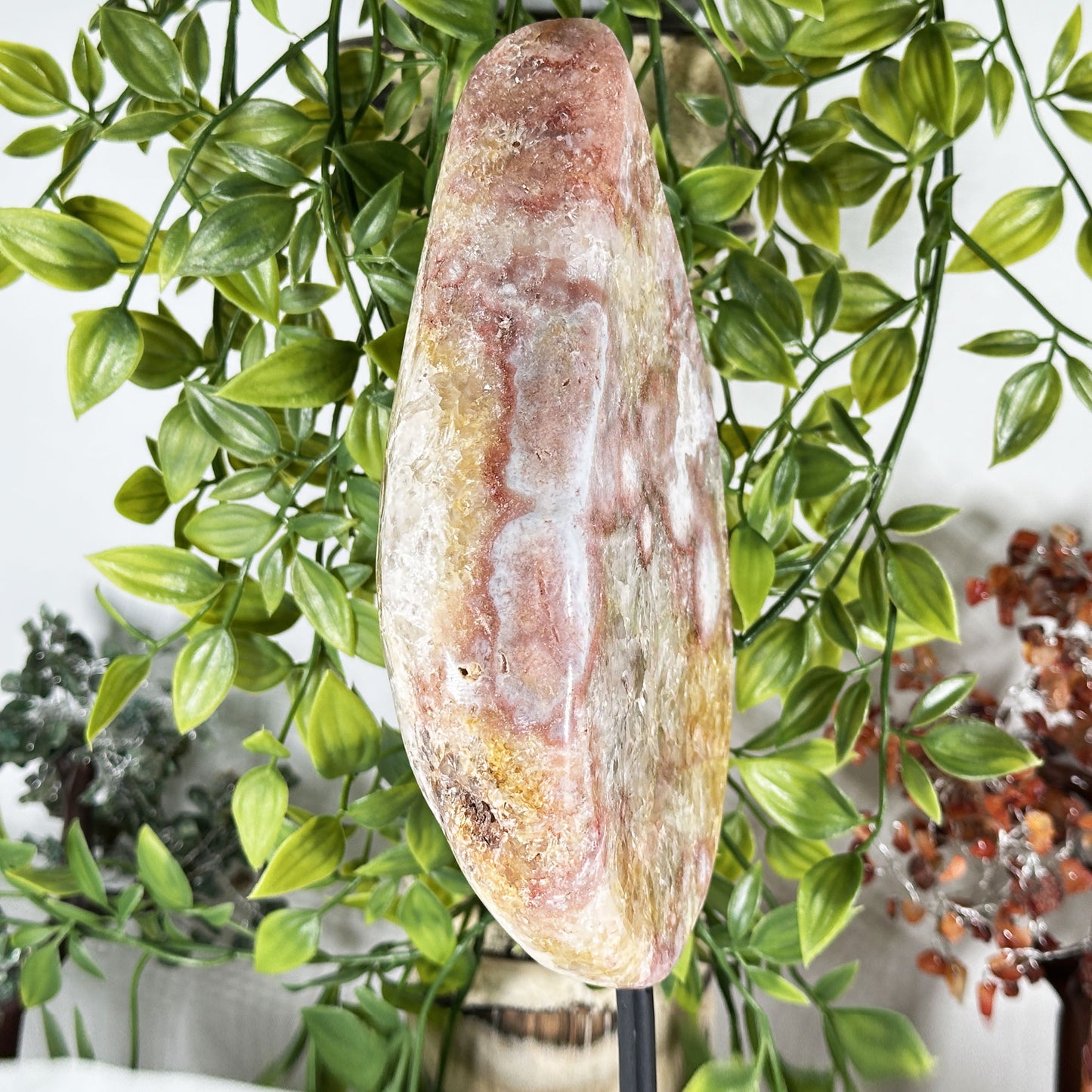 Natural Pink Amethyst Geode 10.5" from Brazil Crystal Specimen for Collection