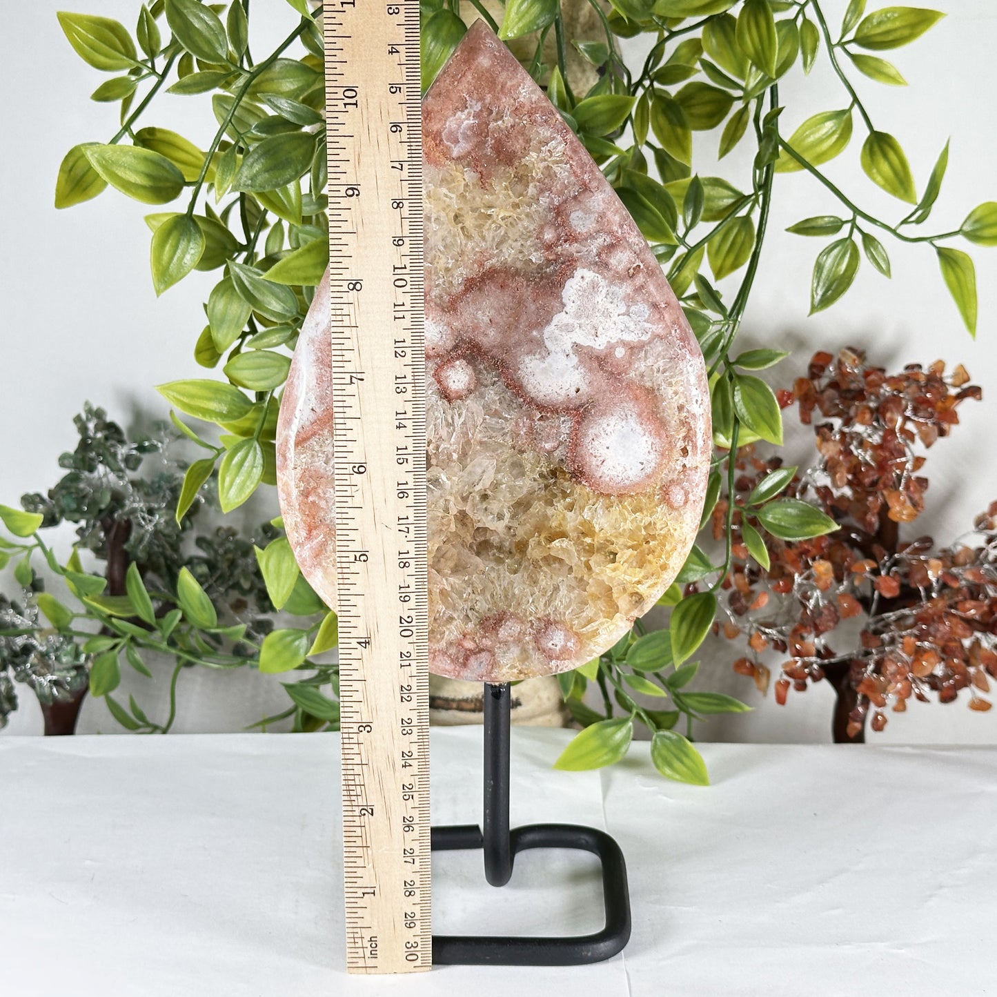 Natural Pink Amethyst Geode 10.5" from Brazil Crystal Specimen for Collection