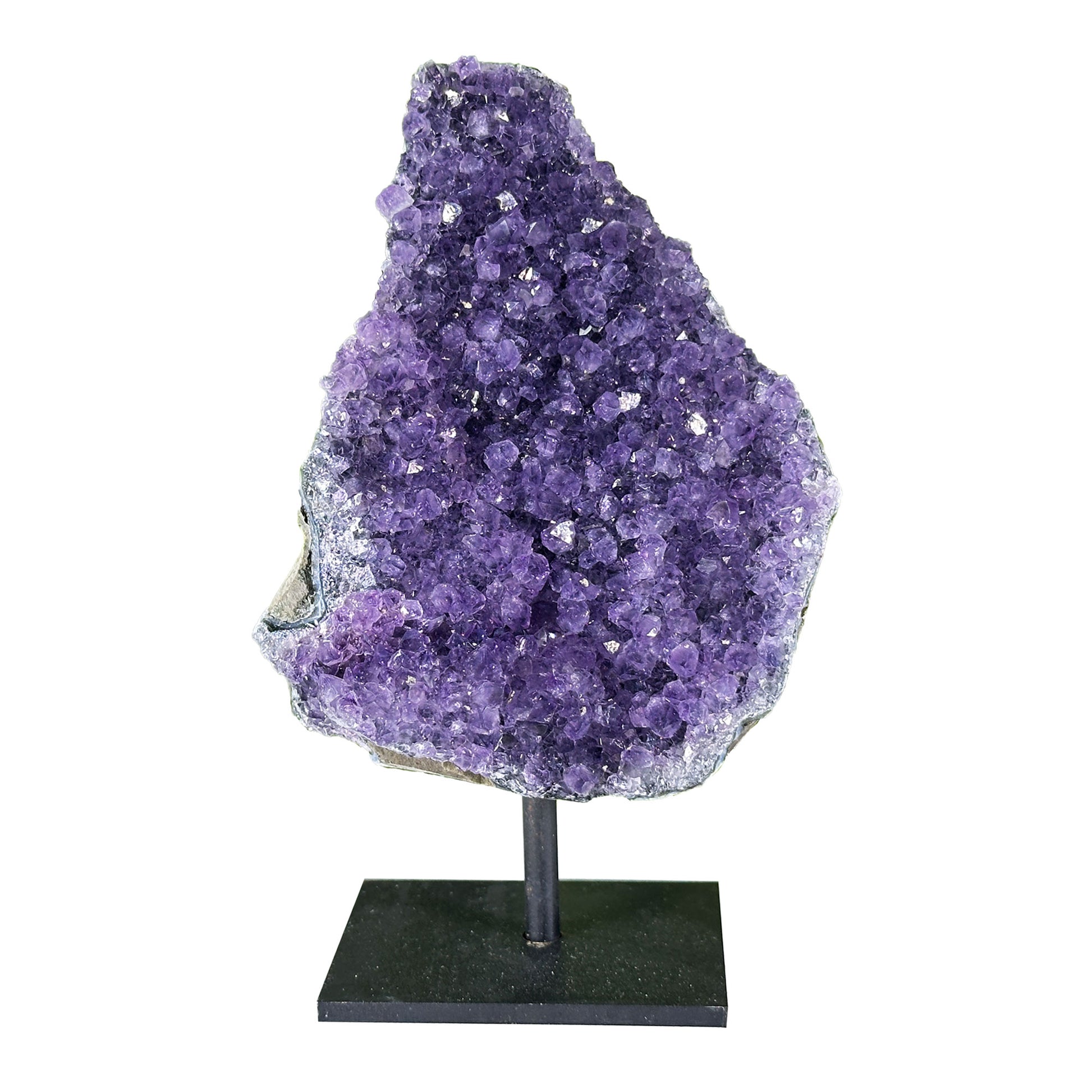 Deep Purple Amethyst Crystal Geode -  Gem Avenue Retail