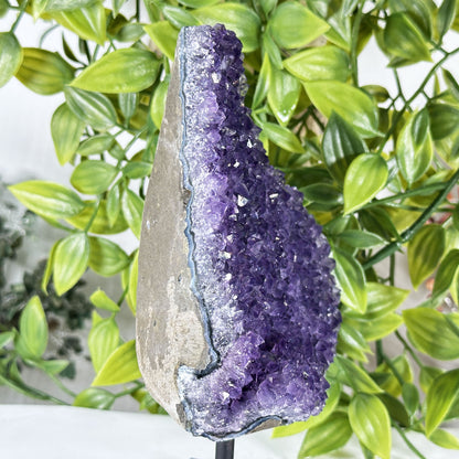 Deep Purple Amethyst Crystal Geode -  Gem Avenue Retail