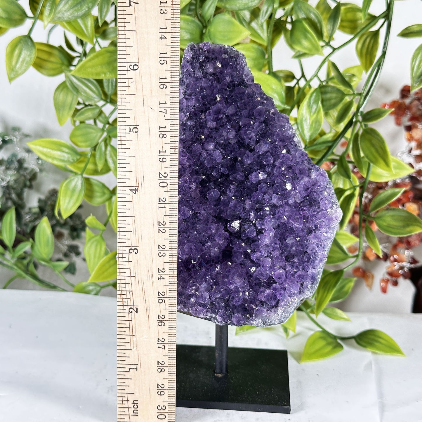 Deep Purple Amethyst Crystal Geode -  Gem Avenue Retail