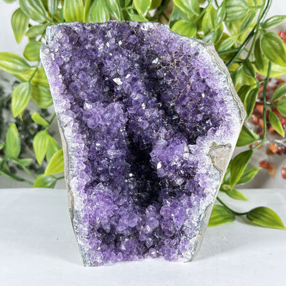 Natural Purple Amethyst Crystal Geode - Gem Avenue Retail