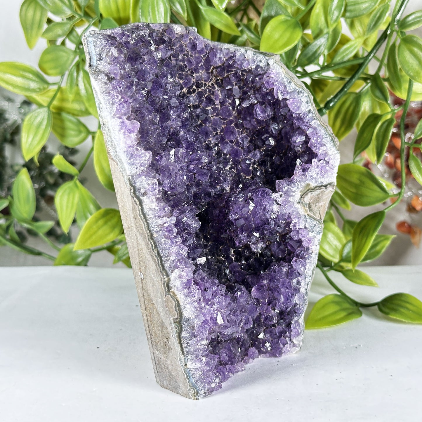 Natural Purple Amethyst Crystal Geode - Gem Avenue Retail