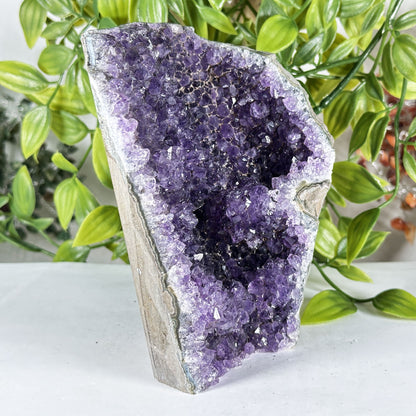 Natural Purple Amethyst Crystal Geode - Gem Avenue Retail