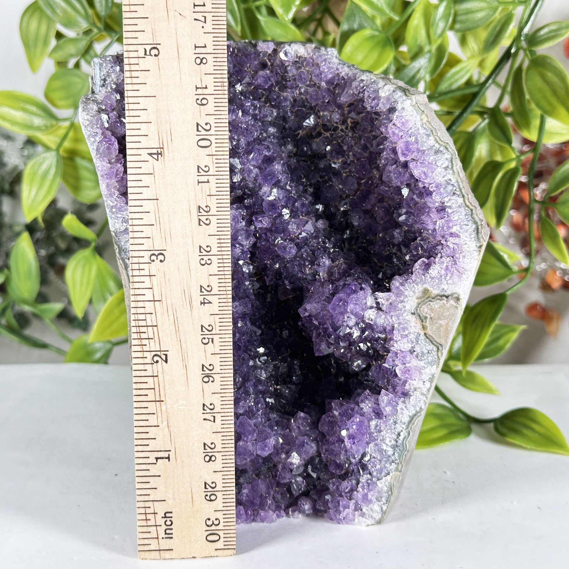 Natural Purple Amethyst Crystal Geode - Gem Avenue Retail