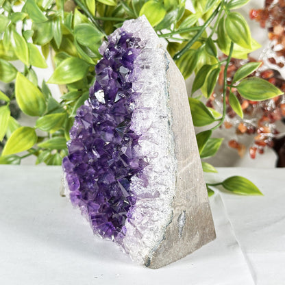 Natural Deep Purple Amethyst Crystal Geode - Gem Avenue Retail