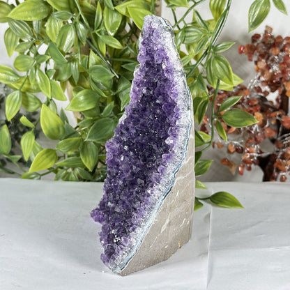 Natural Purple Amethyst Crystal Geode - Gem Avenue