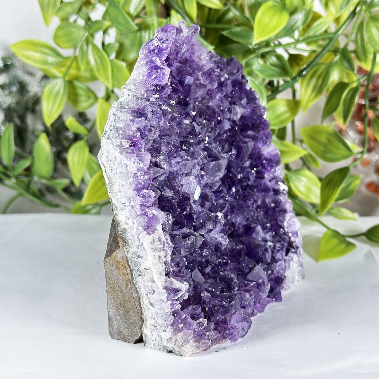 Natural Purple Amethyst Crystal Geode - Gem Avenue Retail