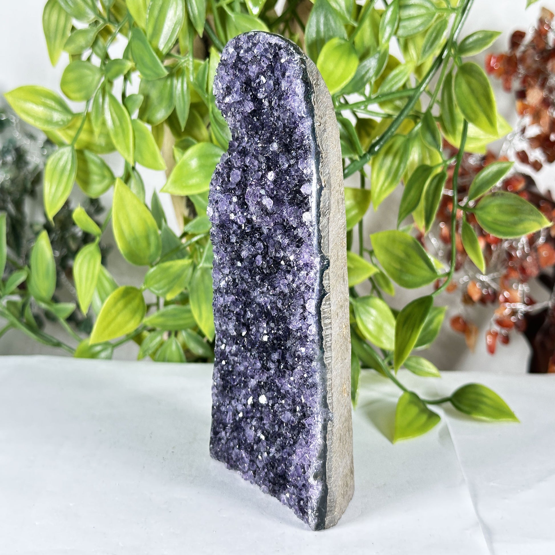Natural Purple Amethyst Crystal Geode - Gem Avenue Retail