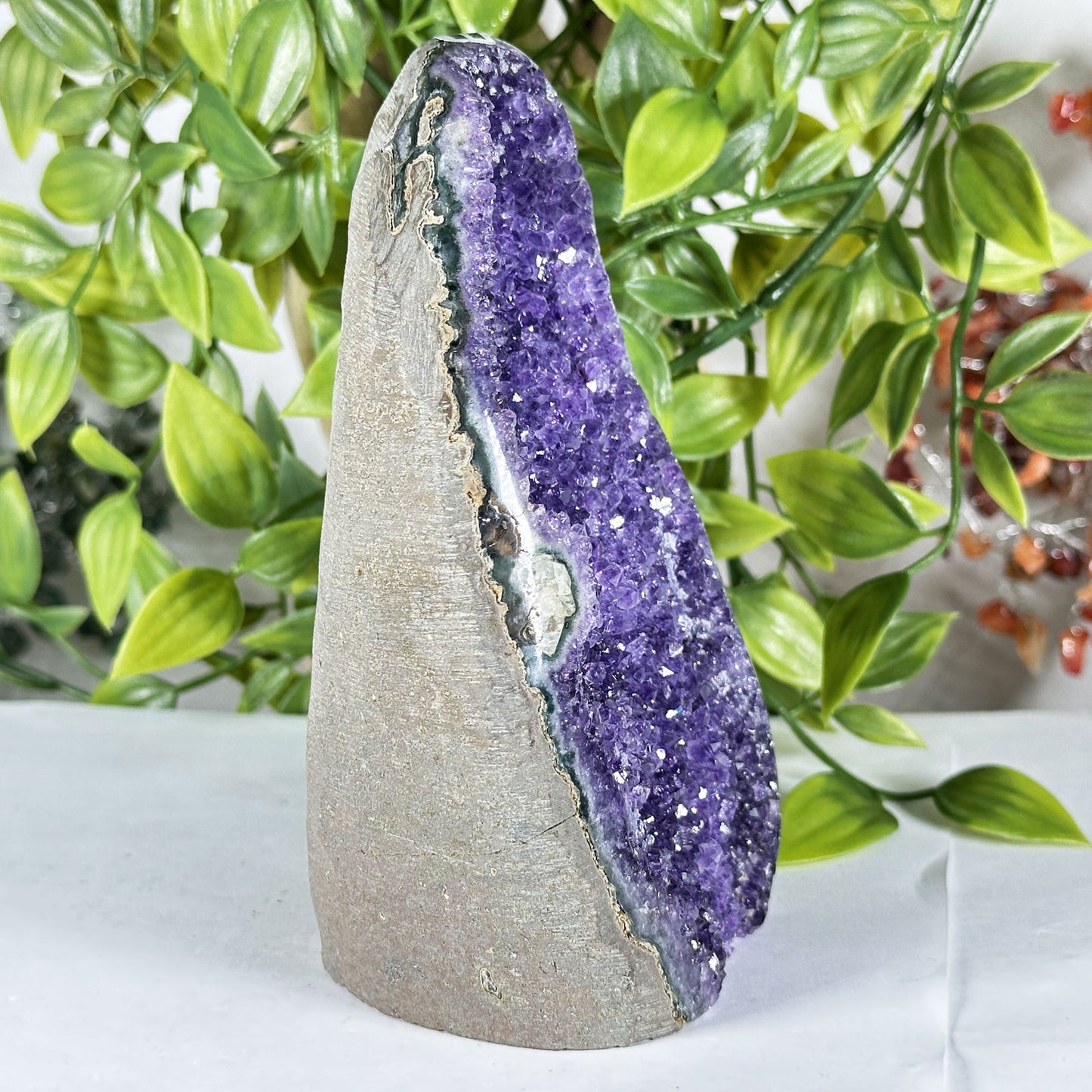 Natural Purple Amethyst Crystal Geode - Gem Avenue Retail