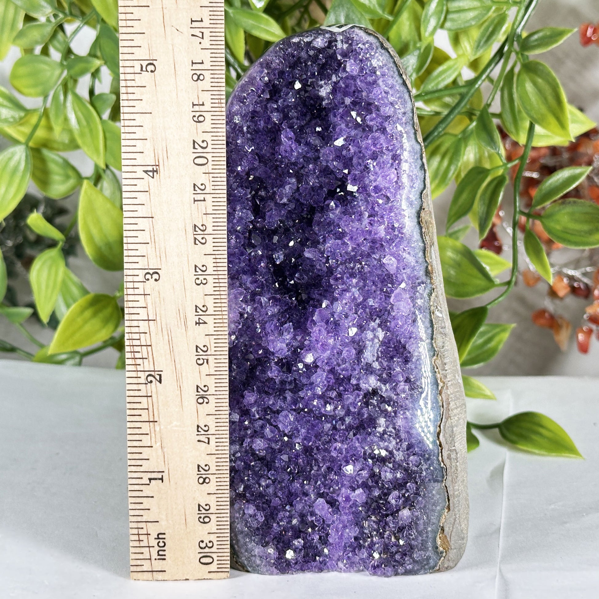 Natural Purple Amethyst Crystal Geode - Gem Avenue Retail