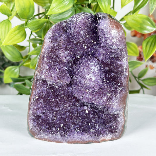 Natural Purple Amethyst Crystal Geode - Gem Avenue Retail