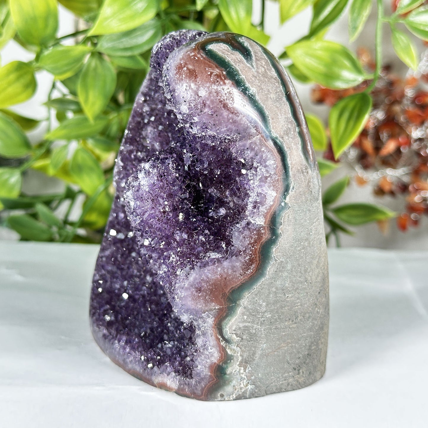 Natural Purple Amethyst Crystal Geode - Gem Avenue Retail
