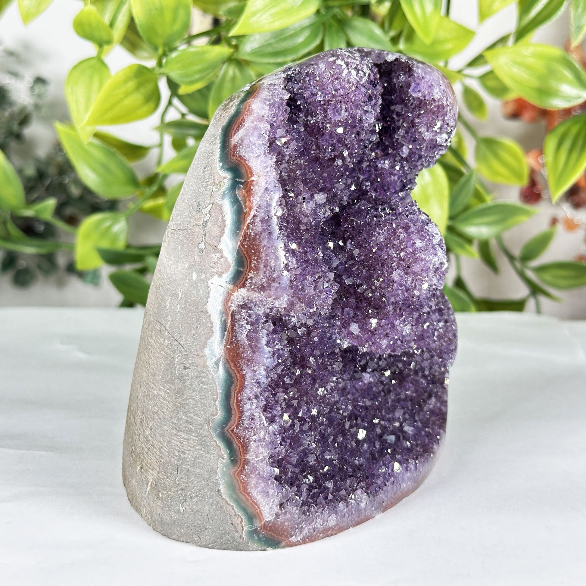 Natural Purple Amethyst Crystal Geode - Gem Avenue Retail